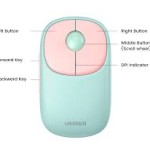 Ugreen FUN+ MU102 (15722) Pink Dual-Mode Silent Bluetooth Mouse #15722